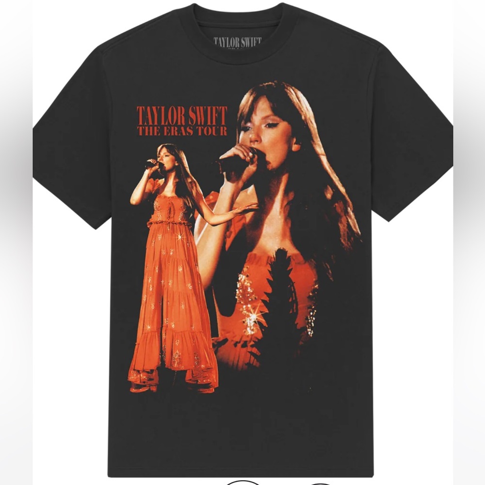 Taylor Swift The Eras Tour Photo Black T-Shirt
